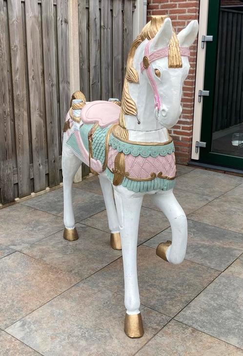 Prachtig houten paard! Echte eye catcher!, Antiek en Kunst, Antiek | Woonaccessoires, Ophalen