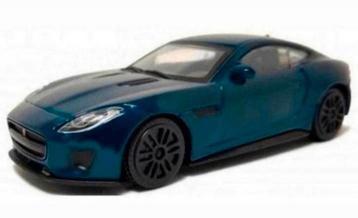 Bburago Jaguar F-TYPE Coupe blauw 1:43 nieuw in doosje beschikbaar voor biedingen