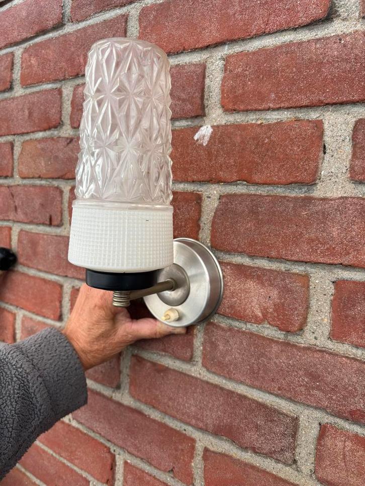 Vintage Wandlamp / Nachtlampje, Huis en Inrichting, Lampen | Wandlampen, Gebruikt, Glas, Ophalen