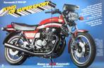 22 vintage reclames Kawasaki motorfiets 77-87 motor motoren, Verzenden, Gebruikt, Motoren