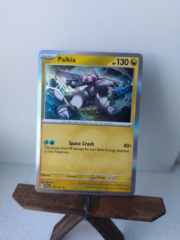 Palkia Pokemon Kaart - Ruilen mogelijk- Surging Sparks!, Hobby en Vrije tijd, Verzamelkaartspellen | Pokémon, Zo goed als nieuw