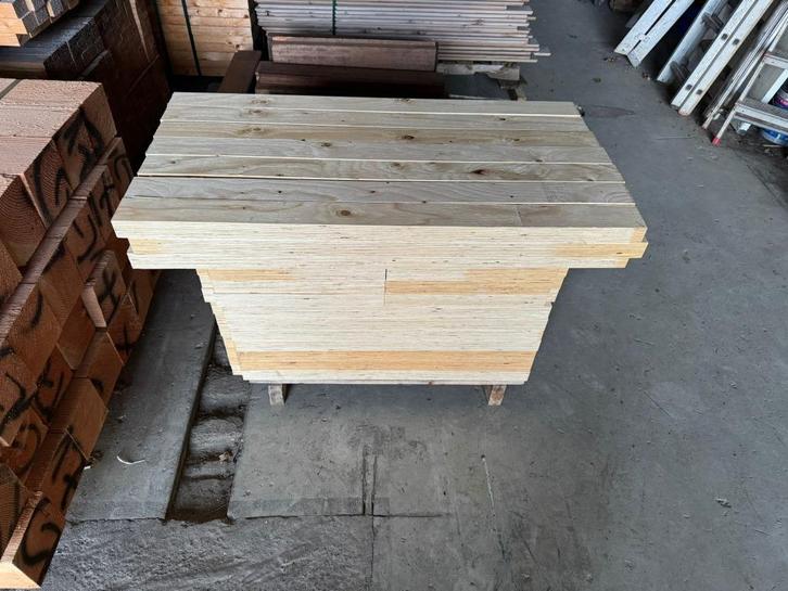 Vuren regels verlijmd 45x80, Tuin en Terras, Palen, Balken en Planken, Nieuw, Balken, 250 cm of meer, Ophalen