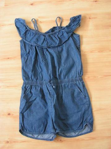 NIEUW jumpsuit kort van spijkerstof maat 164. beschikbaar voor biedingen