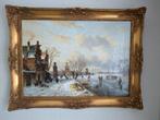Schilderij Winters landschap van A. Karssen, Antiek en Kunst, Ophalen