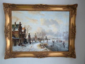 Schilderij Winters landschap van A. Karssen beschikbaar voor biedingen