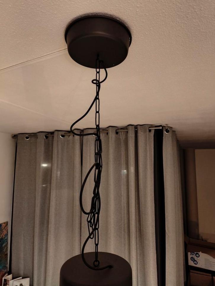 IKEA Hektar Hanglamp - Industrieel Design, Huis en Inrichting, Lampen | Hanglampen, Gebruikt, Metaal, Ophalen