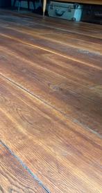 Dubbel gerookt massief eiken vloer 25m2, Ophalen, Gebruikt, Vloerdelen of -planken, 10 m² of meer