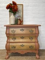 Buikkastje opgeknapt in terracotta neutraal hout, Ophalen, 50 tot 100 cm, Zo goed als nieuw, 3 of 4 laden