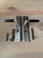 Deurbeslag Set - Klinken & Meer, Doe-het-zelf en Verbouw, Hang- en Sluitwerk, Ophalen, Gebruikt, Rvs, Klink of Kruk