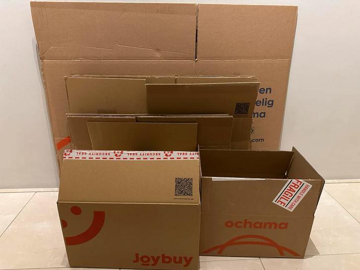 Stevig verpakkingsdozen verhuisdozen Verschillende maten, Doe-het-zelf en Verbouw, Kratten en Dozen, Zo goed als nieuw, Doos, Minder dan 50 cm