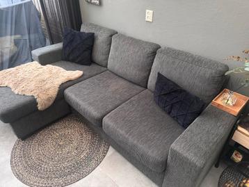 Grijze Loungebank Hoekbank beschikbaar voor biedingen