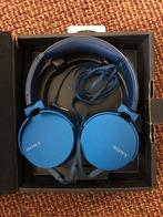 Sony MDR-XB550 - Blauw Verstelbaar, Ophalen of Verzenden, Zo goed als nieuw, Op oor (supra aural), Sony