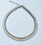 Zilveren FANTASIE HALSCOLLIER 41.5 tot 48,5 cm, Sieraden, Tassen en Uiterlijk, Kettingen, Verzenden, Zo goed als nieuw, Zilver