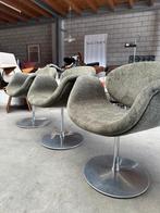 Artifort Little Tulip chair groen (set van 4), Huis en Inrichting, Ophalen, Overige kleuren, Zo goed als nieuw, Metaal