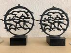 2 identieke bronzen beeldjes Mark Jurriens brons, Antiek en Kunst, Antiek | Koper en Brons, Ophalen of Verzenden