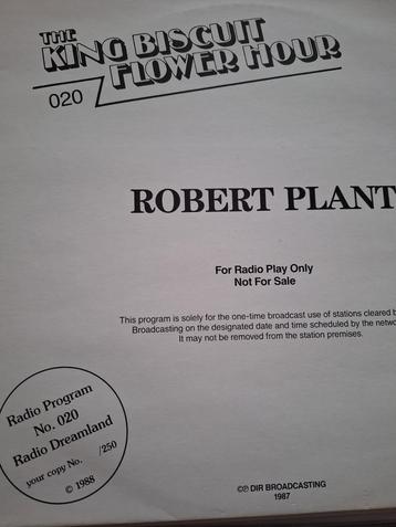 Robert Plant: Live King Biscuit Flower Hour lp