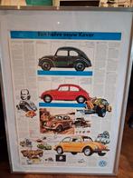 VW Kever Poster - 50 Jaar Volkswagen (1936-1985), Rechthoekig Staand, Met lijst, Deurposter of groter, Ophalen of Verzenden