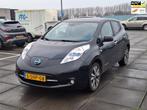 Nissan LEAF €5500,-Base 24 kWh Leer Navi Camera Nappas Apk, Auto's, Nissan, Gebruikt, Zwart, 1405 kg, 720 min