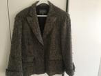 Articles bruin, gemeleerd, gevoerd wollen jasje maat 42, Kleding | Dames, Bruin, Verzenden, Maat 42/44 (L), Articles