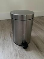 Brabantia prullenbak RVS 3 liter, Huis en Inrichting, Woonaccessoires | Prullenbakken, Ophalen, Gebruikt, Met pedaal, Minder dan 10 liter