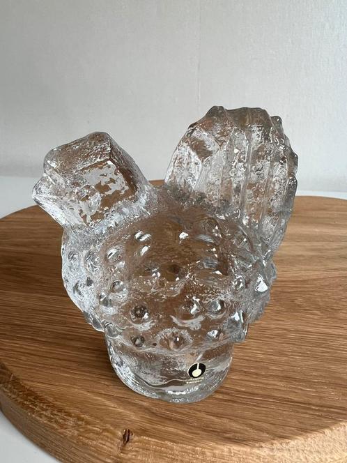 Vintage Zweeds Pukeberg Glasobject Vogel~Uno Westerberg 60’s, Antiek en Kunst, Antiek | Glas en Kristal, Ophalen of Verzenden