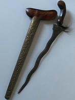 Antieke Indonesische kris (of keris) uit oost-Java in schede, Ophalen of Verzenden