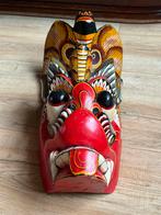 Houten masker met cobras uit Sri Lanka, Ophalen of Verzenden