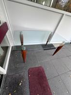 Glazen eettafel, Huis en Inrichting, Ophalen, Gebruikt, 50 tot 100 cm, Glas