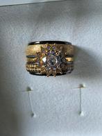 Zwart/goud IXXXI ring maat 17. H12, Sieraden, Tassen en Uiterlijk, Ringen, Overige materialen, Zwart, Ophalen of Verzenden, Zo goed als nieuw