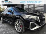 Audi Q2 35 TFSI S-line Matrix Pano Camera (bj 2021), 4 cilinders, Leder en Stof, Zwart, Origineel Nederlands