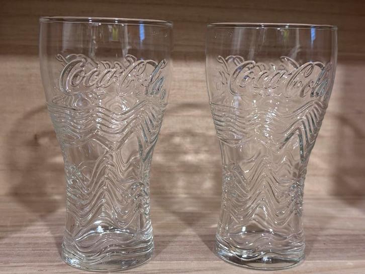 Coca-Cola Glazen - Set van 2, Antiek en Kunst, Antiek | Glas en Kristal, Ophalen of Verzenden