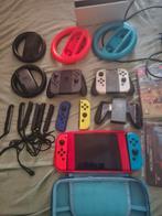 Te koop nintendo switch oled met veel toebehoren, Switch OLED, Ophalen of Verzenden, Met 3 controllers of meer, Gebruikt
