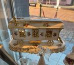 Woonwagen porselein bladgoud 24kt op plaat Capodimonte, Ophalen of Verzenden, Nieuw, Overige typen