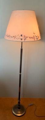 Retro Staande DBGM Lamp met gedroogde Bloemenkap, Ophalen, Gebruikt, Metaal, 150 tot 200 cm