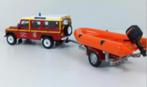Land Rover Defender VLHR off road & boot brandweer 1/43 # 12, Verzenden, Nieuw, Auto, Overige merken