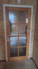 3 binnendeuren hout 2 met glas, Doe-het-zelf en Verbouw, Deuren en Horren, Ophalen, Binnendeur, 200 tot 215 cm, Glas