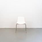 10 Arper Catifa stoel 46 0251 Wit Oranje, Zo goed als nieuw, Vijf, Zes of meer stoelen