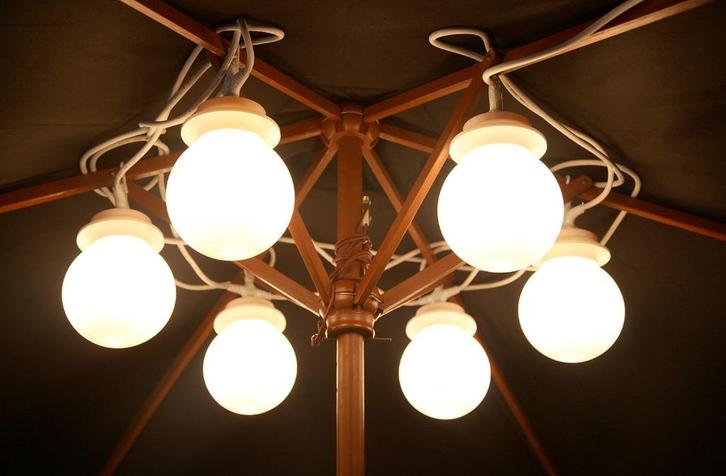 Bol verlichting | 10 bollen | Led, Tuin en Terras, Buitenverlichting, Nieuw, Hanglamp, Kunststof, Minder dan 50 watt, Netvoeding