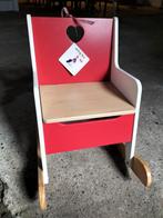 Houten kinder schommelstoel met opbergruimte, Ophalen, Zo goed als nieuw, Stoel(en)