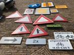 Verkeersbord diverse borden flespaal klem NostalgieLEES EVEN, Ophalen, Zo goed als nieuw
