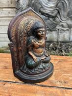 Boeddha houtsnijwerk vintage beeld Indonesie Vintage, Huis en Inrichting, Verburgt Vintage, Gebruikt, Ophalen of Verzenden, https://verburgtvintage.nl/#contact