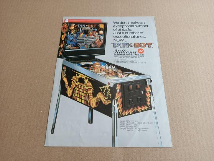 Flyer: Williams Firepower II (1983) Flipperkast, Verzamelen, Automaten | Flipperkasten, Gebruikt, Williams, Verzenden