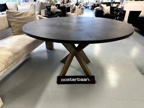 ACTIE - Luxe Visgraat Eetkamertafel 110cm Black Oak - NIEUW, Huis en Inrichting, Tafels | Eettafels, Nieuw, 100 tot 150 cm, 100 tot 150 cm
