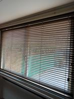 Houten Luxaflex - Middenbruin - 160x163cm, Ophalen, Gebruikt, Bruin, 150 tot 200 cm