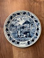 Royal Goedewaagen Delfts blauw wandbord / jaarbord, Ophalen of Verzenden, Zo goed als nieuw