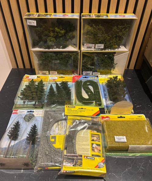 Heki / Noch / Busch landschapselementen + bomen H0, Hobby en Vrije tijd, Modeltreinen | H0, Natuur, Gelijkstroom of Wisselstroom