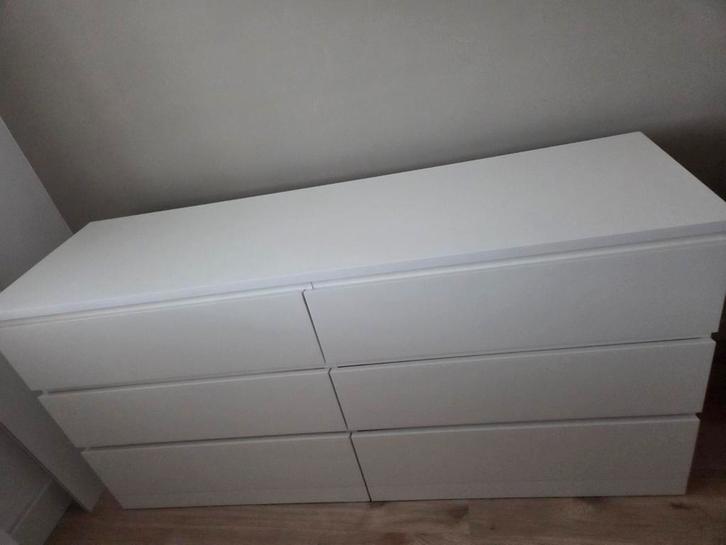 Ikea malm ladekast wit, Huis en Inrichting, Kasten | Ladekasten, Gebruikt, Minder dan 100 cm, 150 tot 200 cm, 25 tot 50 cm, 5 laden of meer
