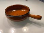 Vintage ovenvaste pan, aardewerk sauspan, geglazuurd, Huis en Inrichting, Ophalen, Zo goed als nieuw, Overige materialen, Overige typen