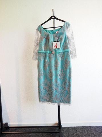 galajurk, kort turquoise, maat 42 beschikbaar voor biedingen