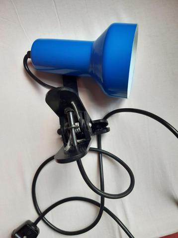 klemlamp, blauw (bijv voor aan boekenplank) beschikbaar voor biedingen